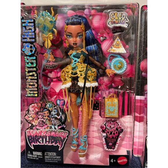 2025 Monster High Scary Sweet Birthday Fashion Doll Set of 4 In Hand NWT - Picture 4 of 14